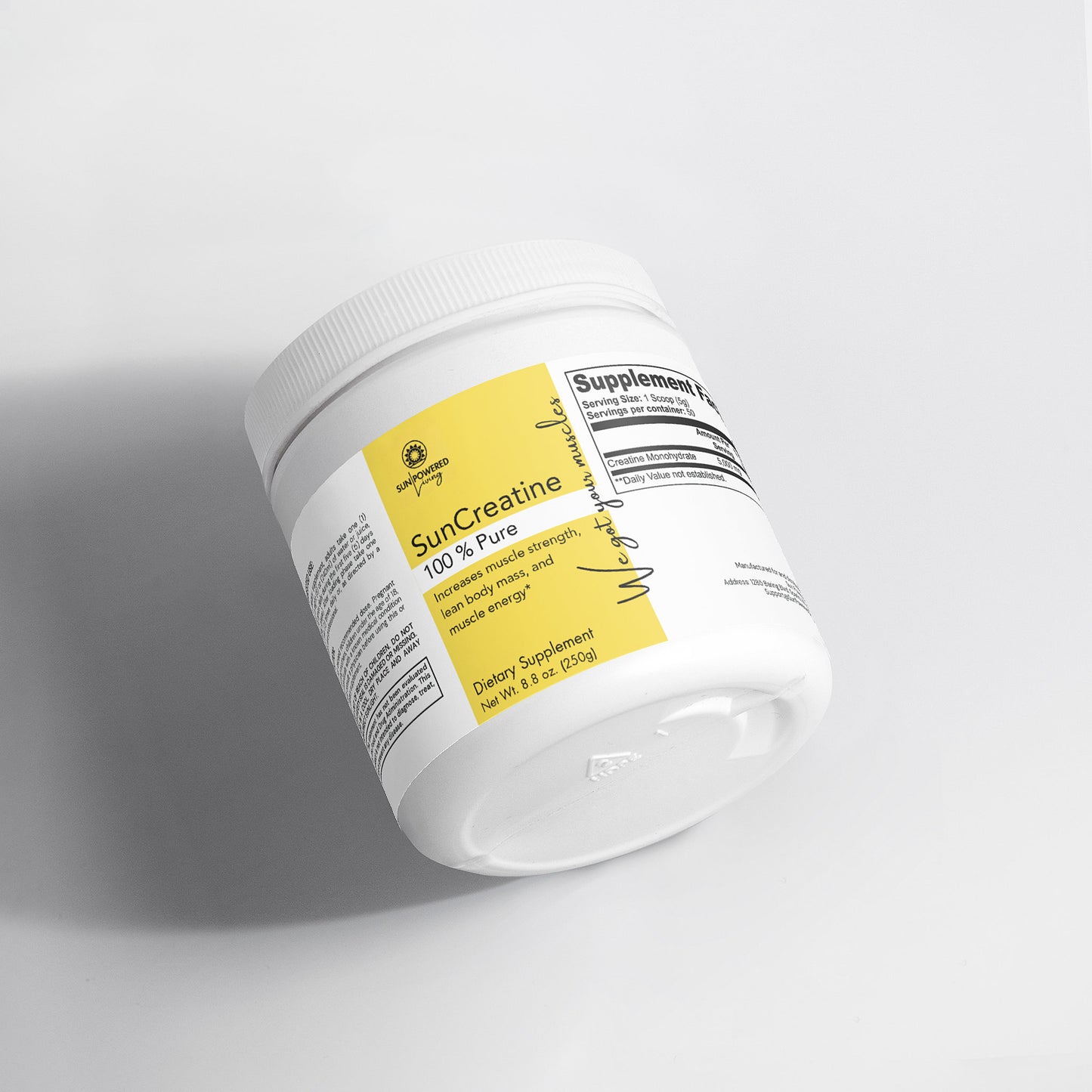 SUNCREATINE – Performance, power & muscle recovery. Boost endurance. Optimize muscle growth.*
