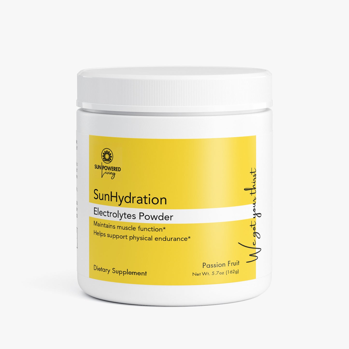 SUNHYDRATION (Passion Fruit) - Stay hydrated and energized. All-day electrolyte support with a delicious passion fruit flavor*