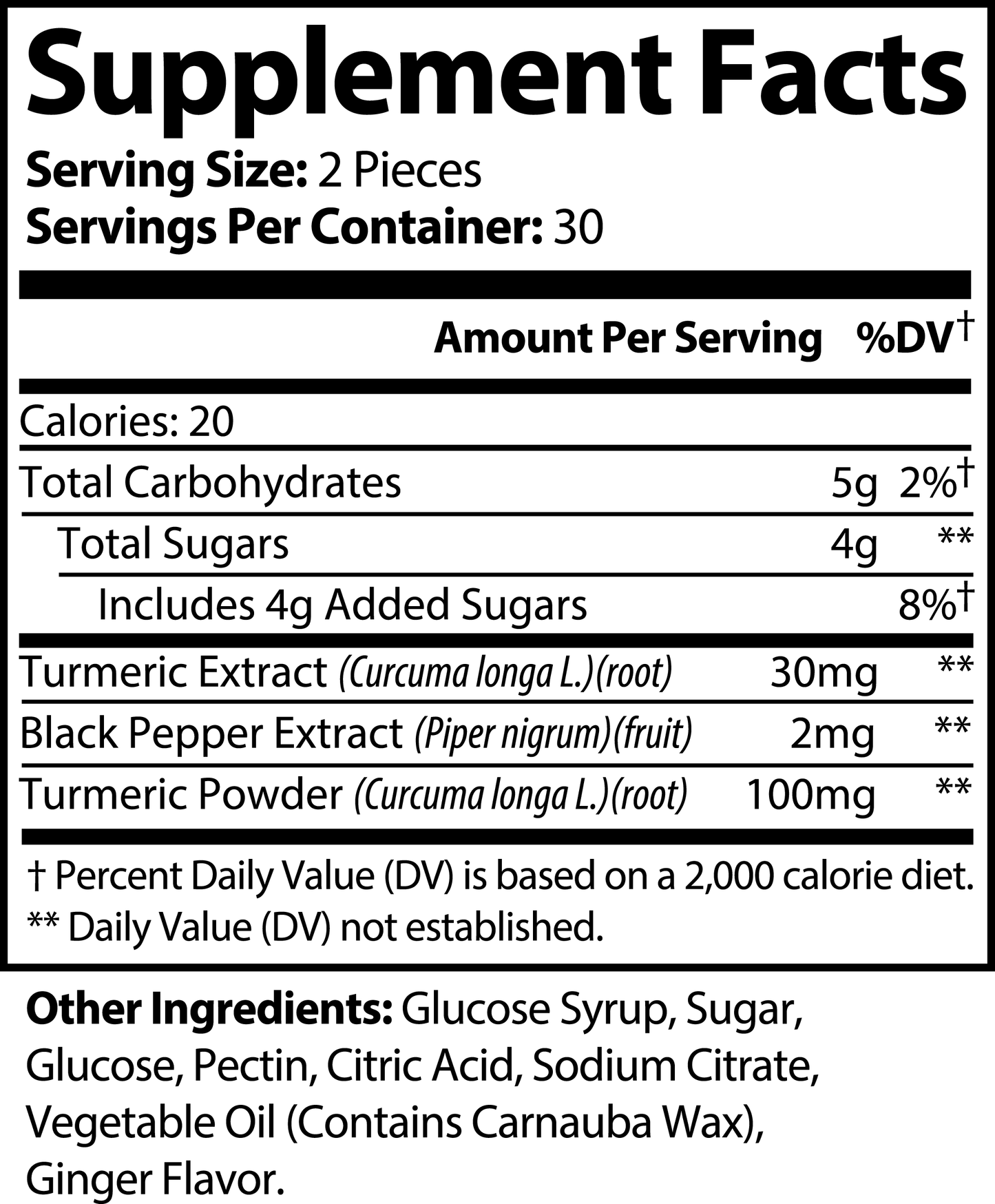 TURMERIC CHEW – Curcumin gummies for joint support and health inflammatory response*