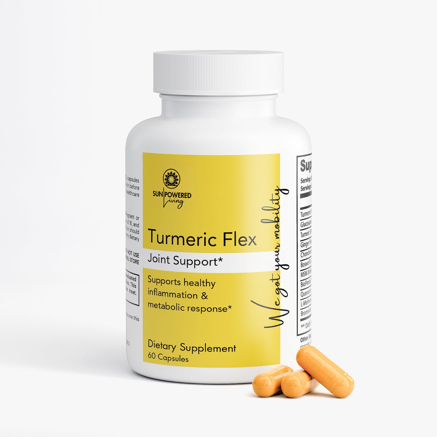 TURMERIC FLEX - Traditional botanicals. Modern relief. Daily support for joint health & flexibility.*