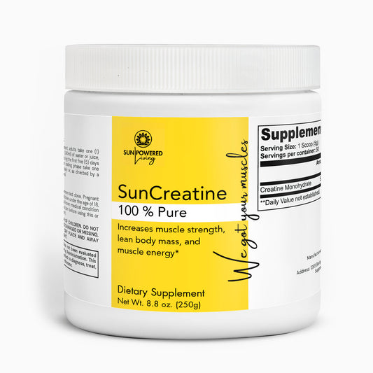 SUNCREATINE – Performance, power & muscle recovery. Boost endurance. Optimize muscle growth.*