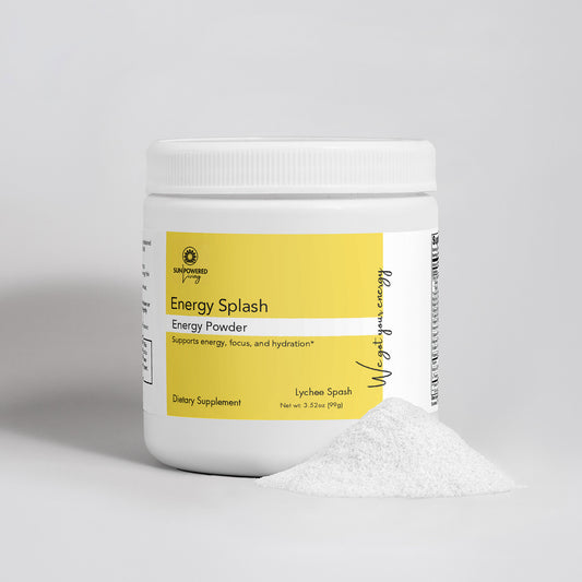 ENERGY SPLASH (Lychee) - Clean, balanced energy without the crash. Sugar-free and refreshing*