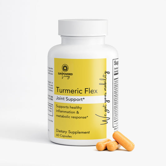 TURMERIC FLEX - Traditional botanicals. Modern relief. Daily support for joint health & flexibility.*